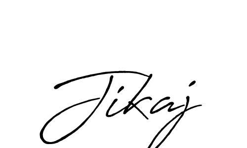 Make a beautiful signature design for name Jikaj. With this signature (Antro_Vectra_Bolder) style, you can create a handwritten signature for free. Jikaj signature style 7 images and pictures png