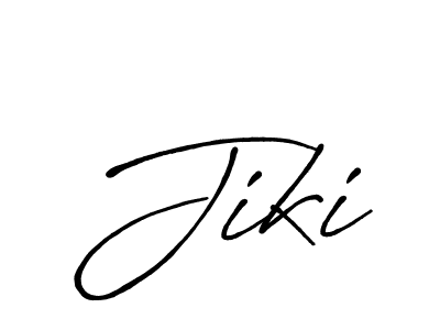Use a signature maker to create a handwritten signature online. With this signature software, you can design (Antro_Vectra_Bolder) your own signature for name Jiki. Jiki signature style 7 images and pictures png