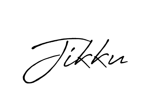 How to make Jikku signature? Antro_Vectra_Bolder is a professional autograph style. Create handwritten signature for Jikku name. Jikku signature style 7 images and pictures png