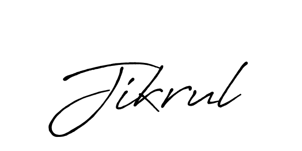 The best way (Antro_Vectra_Bolder) to make a short signature is to pick only two or three words in your name. The name Jikrul include a total of six letters. For converting this name. Jikrul signature style 7 images and pictures png