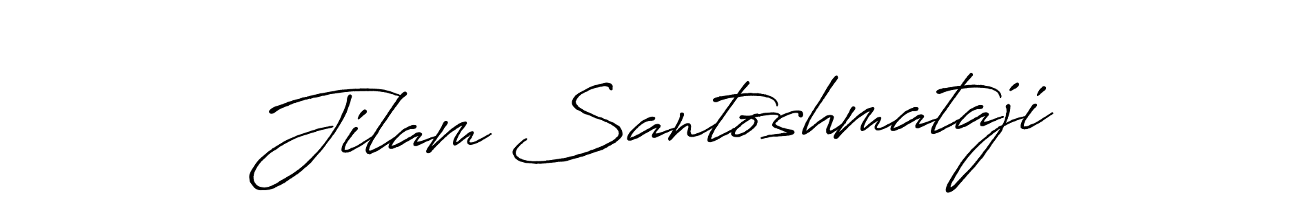 Similarly Antro_Vectra_Bolder is the best handwritten signature design. Signature creator online .You can use it as an online autograph creator for name Jilam Santoshmataji. Jilam Santoshmataji signature style 7 images and pictures png