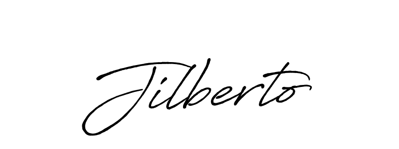 Use a signature maker to create a handwritten signature online. With this signature software, you can design (Antro_Vectra_Bolder) your own signature for name Jilberto. Jilberto signature style 7 images and pictures png