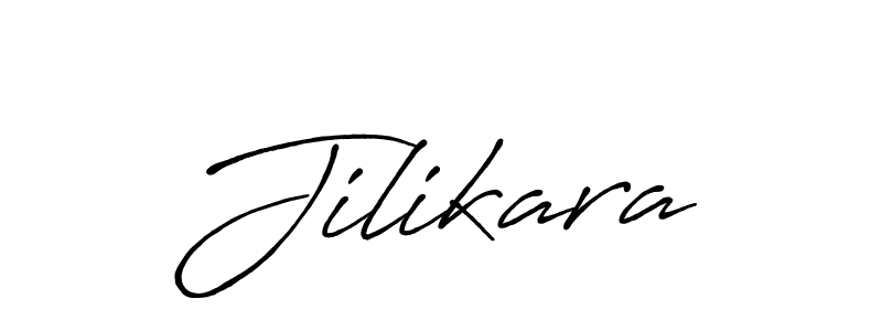 Make a beautiful signature design for name Jilikara. With this signature (Antro_Vectra_Bolder) style, you can create a handwritten signature for free. Jilikara signature style 7 images and pictures png