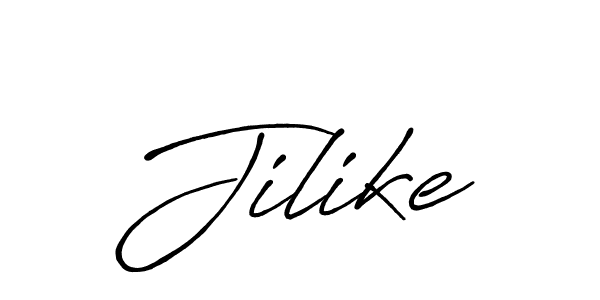 It looks lik you need a new signature style for name Jilike. Design unique handwritten (Antro_Vectra_Bolder) signature with our free signature maker in just a few clicks. Jilike signature style 7 images and pictures png