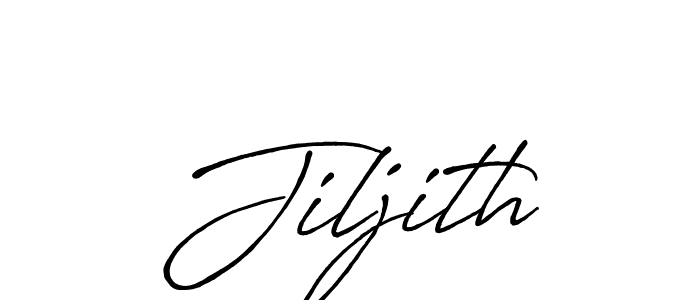 Similarly Antro_Vectra_Bolder is the best handwritten signature design. Signature creator online .You can use it as an online autograph creator for name Jiljith. Jiljith signature style 7 images and pictures png