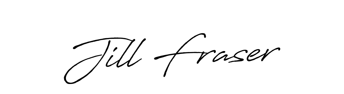 Create a beautiful signature design for name Jill Fraser. With this signature (Antro_Vectra_Bolder) fonts, you can make a handwritten signature for free. Jill Fraser signature style 7 images and pictures png