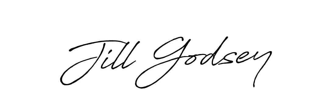 How to make Jill Godsey name signature. Use Antro_Vectra_Bolder style for creating short signs online. This is the latest handwritten sign. Jill Godsey signature style 7 images and pictures png