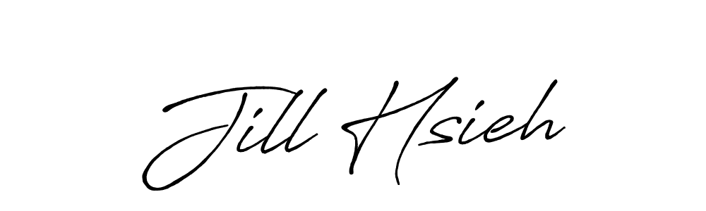 This is the best signature style for the Jill Hsieh name. Also you like these signature font (Antro_Vectra_Bolder). Mix name signature. Jill Hsieh signature style 7 images and pictures png