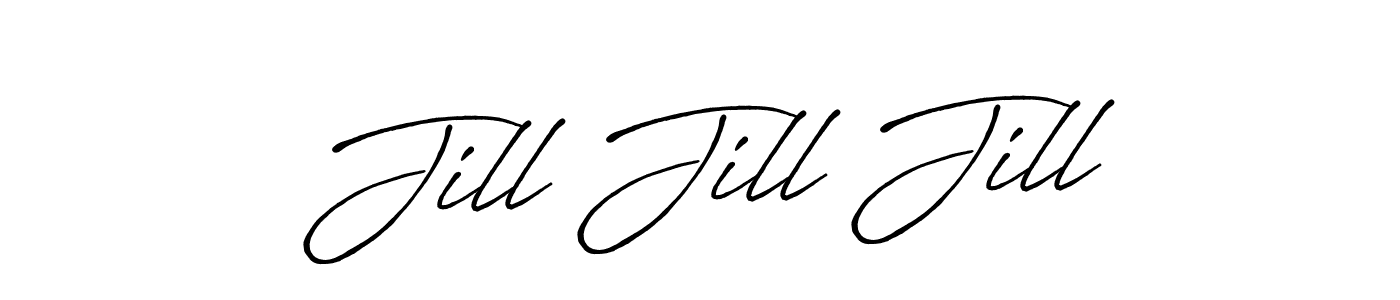 Use a signature maker to create a handwritten signature online. With this signature software, you can design (Antro_Vectra_Bolder) your own signature for name Jill Jill Jill. Jill Jill Jill signature style 7 images and pictures png