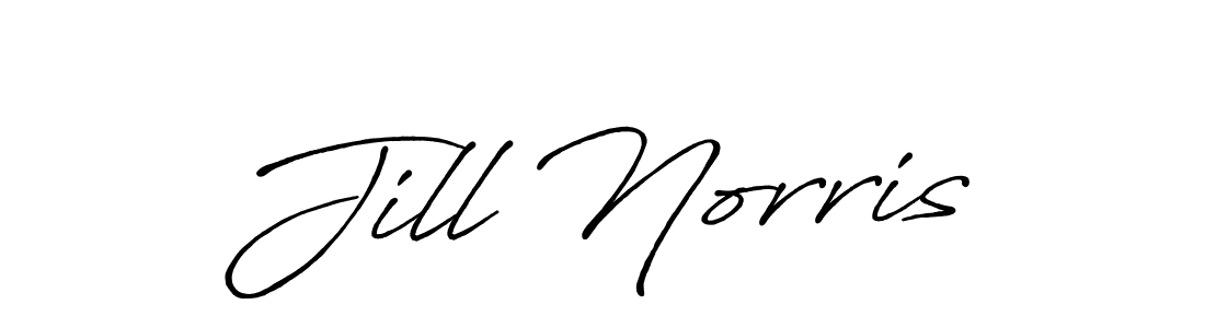 Jill Norris stylish signature style. Best Handwritten Sign (Antro_Vectra_Bolder) for my name. Handwritten Signature Collection Ideas for my name Jill Norris. Jill Norris signature style 7 images and pictures png