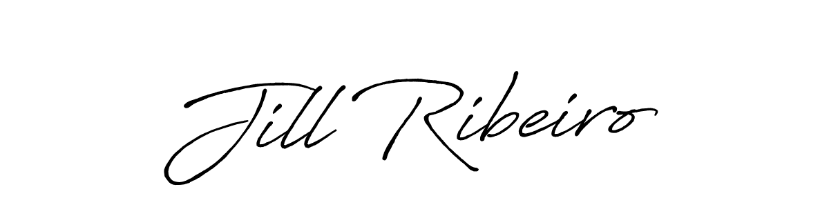 Jill Ribeiro stylish signature style. Best Handwritten Sign (Antro_Vectra_Bolder) for my name. Handwritten Signature Collection Ideas for my name Jill Ribeiro. Jill Ribeiro signature style 7 images and pictures png