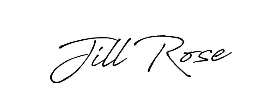 How to make Jill Rose signature? Antro_Vectra_Bolder is a professional autograph style. Create handwritten signature for Jill Rose name. Jill Rose signature style 7 images and pictures png
