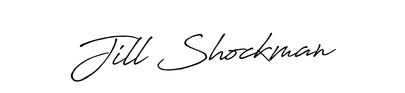 if you are searching for the best signature style for your name Jill Shockman. so please give up your signature search. here we have designed multiple signature styles  using Antro_Vectra_Bolder. Jill Shockman signature style 7 images and pictures png