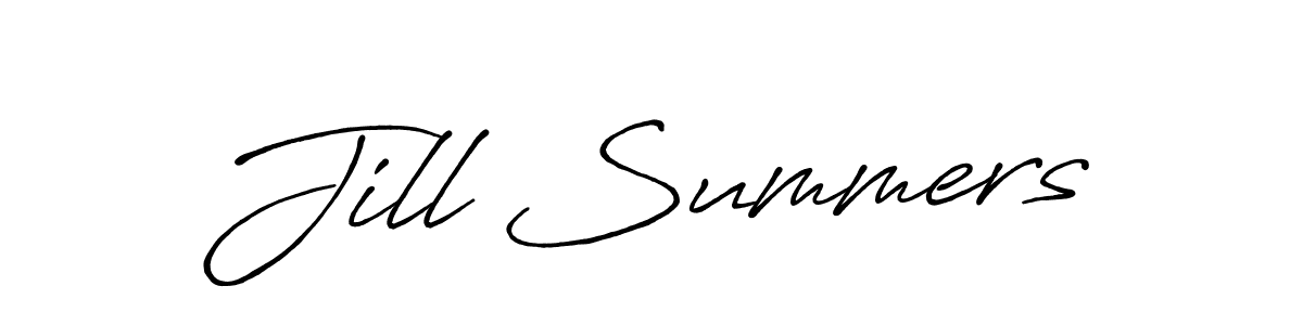 How to make Jill Summers signature? Antro_Vectra_Bolder is a professional autograph style. Create handwritten signature for Jill Summers name. Jill Summers signature style 7 images and pictures png