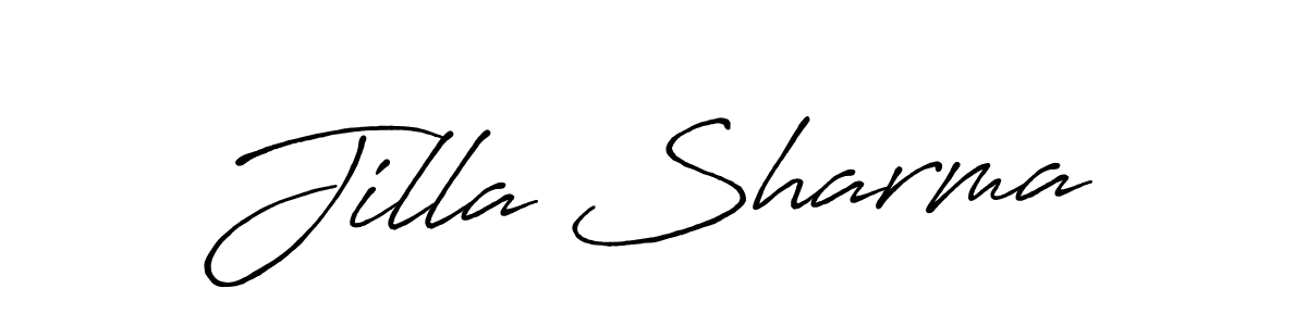 It looks lik you need a new signature style for name Jilla Sharma. Design unique handwritten (Antro_Vectra_Bolder) signature with our free signature maker in just a few clicks. Jilla Sharma signature style 7 images and pictures png