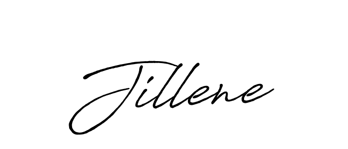 if you are searching for the best signature style for your name Jillene. so please give up your signature search. here we have designed multiple signature styles  using Antro_Vectra_Bolder. Jillene signature style 7 images and pictures png