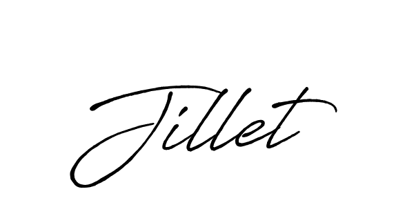 Create a beautiful signature design for name Jillet. With this signature (Antro_Vectra_Bolder) fonts, you can make a handwritten signature for free. Jillet signature style 7 images and pictures png