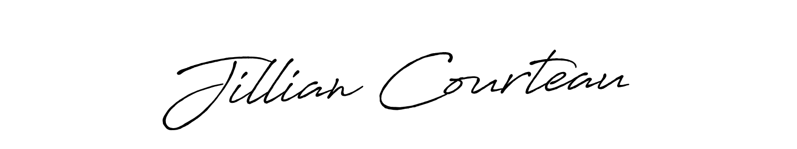 Create a beautiful signature design for name Jillian Courteau. With this signature (Antro_Vectra_Bolder) fonts, you can make a handwritten signature for free. Jillian Courteau signature style 7 images and pictures png