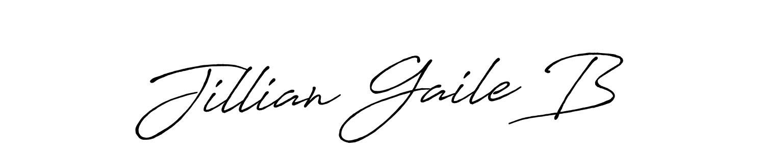 Also we have Jillian Gaile B name is the best signature style. Create professional handwritten signature collection using Antro_Vectra_Bolder autograph style. Jillian Gaile B signature style 7 images and pictures png