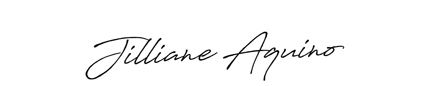 Make a short Jilliane Aquino signature style. Manage your documents anywhere anytime using Antro_Vectra_Bolder. Create and add eSignatures, submit forms, share and send files easily. Jilliane Aquino signature style 7 images and pictures png