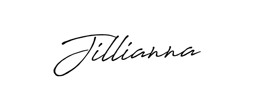 Jillianna stylish signature style. Best Handwritten Sign (Antro_Vectra_Bolder) for my name. Handwritten Signature Collection Ideas for my name Jillianna. Jillianna signature style 7 images and pictures png