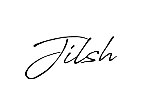 How to make Jilsh name signature. Use Antro_Vectra_Bolder style for creating short signs online. This is the latest handwritten sign. Jilsh signature style 7 images and pictures png