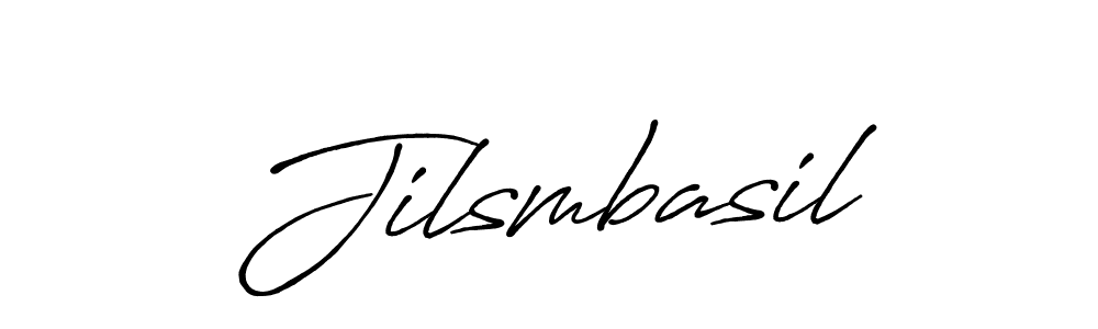 Use a signature maker to create a handwritten signature online. With this signature software, you can design (Antro_Vectra_Bolder) your own signature for name Jilsmbasil. Jilsmbasil signature style 7 images and pictures png