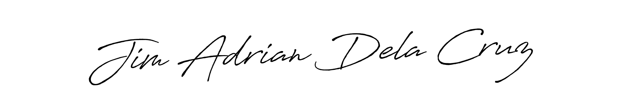 Antro_Vectra_Bolder is a professional signature style that is perfect for those who want to add a touch of class to their signature. It is also a great choice for those who want to make their signature more unique. Get Jim Adrian Dela Cruz name to fancy signature for free. Jim Adrian Dela Cruz signature style 7 images and pictures png