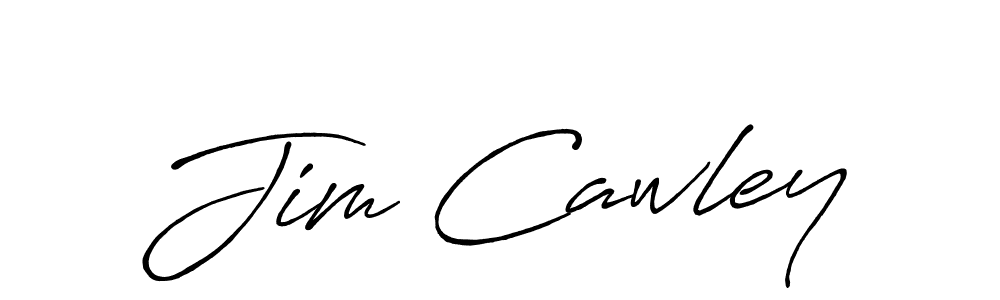 Jim Cawley stylish signature style. Best Handwritten Sign (Antro_Vectra_Bolder) for my name. Handwritten Signature Collection Ideas for my name Jim Cawley. Jim Cawley signature style 7 images and pictures png