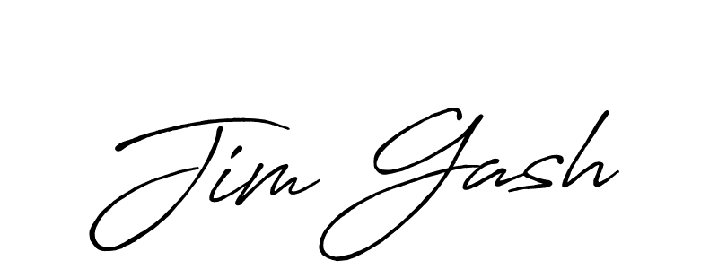 Design your own signature with our free online signature maker. With this signature software, you can create a handwritten (Antro_Vectra_Bolder) signature for name Jim Gash. Jim Gash signature style 7 images and pictures png