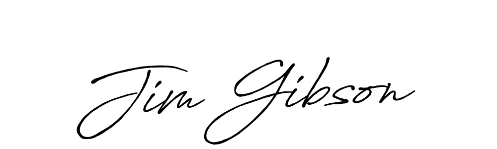 Design your own signature with our free online signature maker. With this signature software, you can create a handwritten (Antro_Vectra_Bolder) signature for name Jim Gibson. Jim Gibson signature style 7 images and pictures png