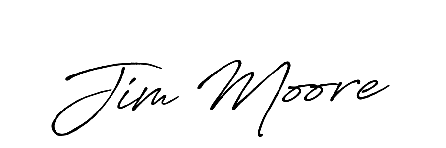 Make a beautiful signature design for name Jim Moore. With this signature (Antro_Vectra_Bolder) style, you can create a handwritten signature for free. Jim Moore signature style 7 images and pictures png