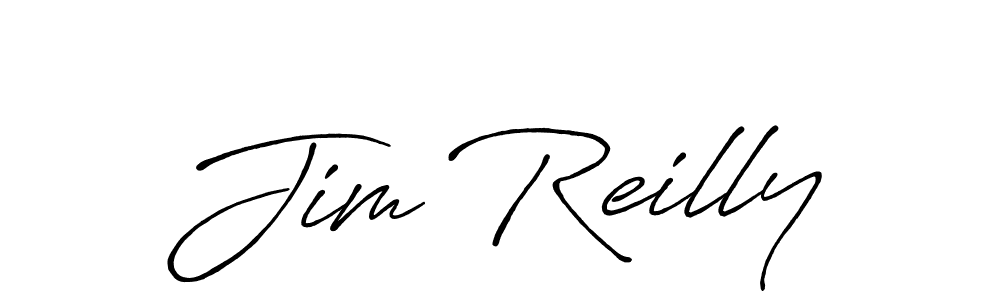 Make a beautiful signature design for name Jim Reilly. With this signature (Antro_Vectra_Bolder) style, you can create a handwritten signature for free. Jim Reilly signature style 7 images and pictures png