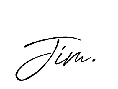 Design your own signature with our free online signature maker. With this signature software, you can create a handwritten (Antro_Vectra_Bolder) signature for name Jim.. Jim. signature style 7 images and pictures png