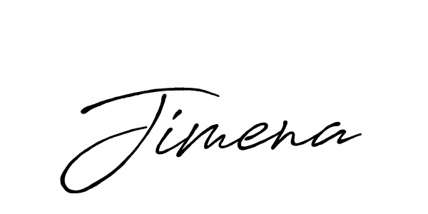 Use a signature maker to create a handwritten signature online. With this signature software, you can design (Antro_Vectra_Bolder) your own signature for name Jimena. Jimena signature style 7 images and pictures png