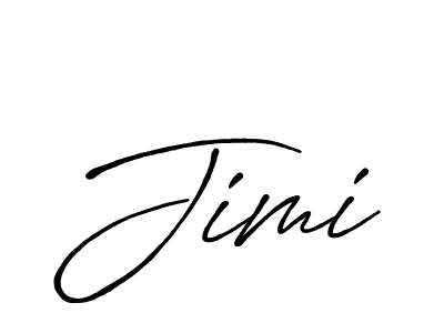 Design your own signature with our free online signature maker. With this signature software, you can create a handwritten (Antro_Vectra_Bolder) signature for name Jimi. Jimi signature style 7 images and pictures png