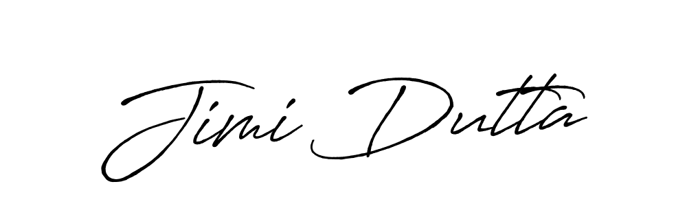 Design your own signature with our free online signature maker. With this signature software, you can create a handwritten (Antro_Vectra_Bolder) signature for name Jimi Dutta. Jimi Dutta signature style 7 images and pictures png