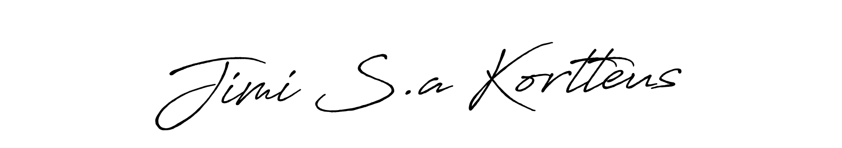 Jimi S.a Kortteus stylish signature style. Best Handwritten Sign (Antro_Vectra_Bolder) for my name. Handwritten Signature Collection Ideas for my name Jimi S.a Kortteus. Jimi S.a Kortteus signature style 7 images and pictures png