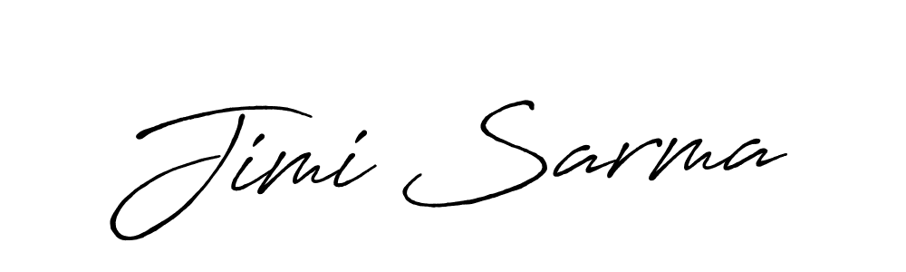 Also we have Jimi Sarma name is the best signature style. Create professional handwritten signature collection using Antro_Vectra_Bolder autograph style. Jimi Sarma signature style 7 images and pictures png