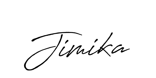 Design your own signature with our free online signature maker. With this signature software, you can create a handwritten (Antro_Vectra_Bolder) signature for name Jimika. Jimika signature style 7 images and pictures png