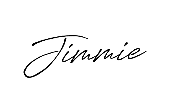 Jimmie stylish signature style. Best Handwritten Sign (Antro_Vectra_Bolder) for my name. Handwritten Signature Collection Ideas for my name Jimmie. Jimmie signature style 7 images and pictures png