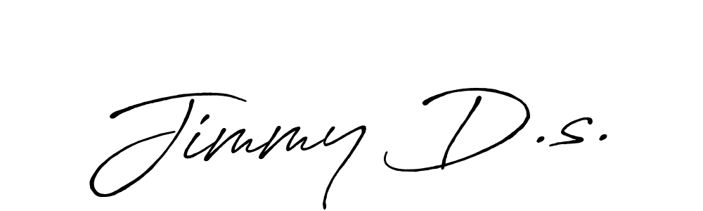 How to make Jimmy D.s. signature? Antro_Vectra_Bolder is a professional autograph style. Create handwritten signature for Jimmy D.s. name. Jimmy D.s. signature style 7 images and pictures png