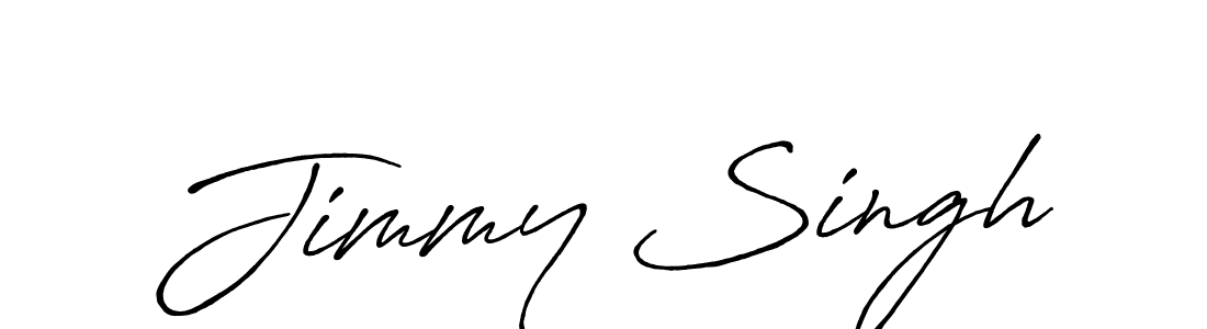 Jimmy Singh stylish signature style. Best Handwritten Sign (Antro_Vectra_Bolder) for my name. Handwritten Signature Collection Ideas for my name Jimmy Singh. Jimmy Singh signature style 7 images and pictures png