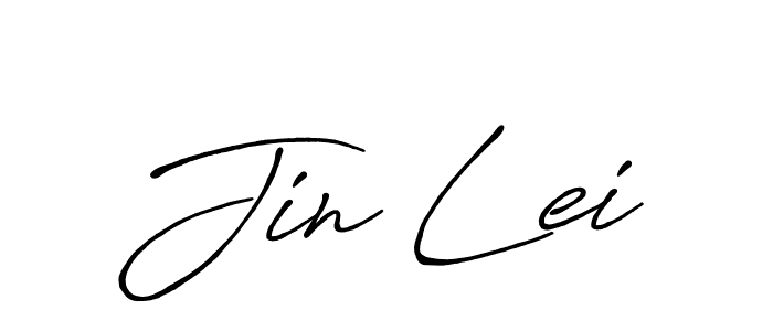 Once you've used our free online signature maker to create your best signature Antro_Vectra_Bolder style, it's time to enjoy all of the benefits that Jin Lei name signing documents. Jin Lei signature style 7 images and pictures png