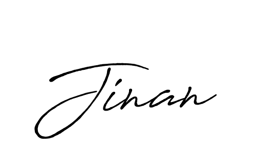 How to make Jinan name signature. Use Antro_Vectra_Bolder style for creating short signs online. This is the latest handwritten sign. Jinan signature style 7 images and pictures png