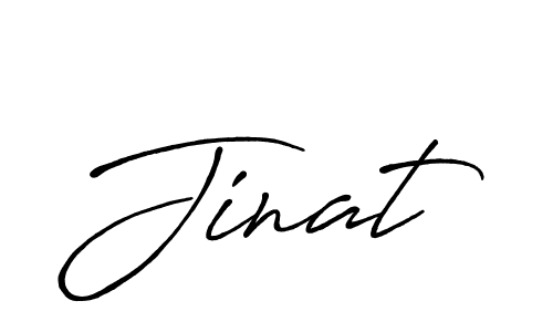 Jinat stylish signature style. Best Handwritten Sign (Antro_Vectra_Bolder) for my name. Handwritten Signature Collection Ideas for my name Jinat. Jinat signature style 7 images and pictures png