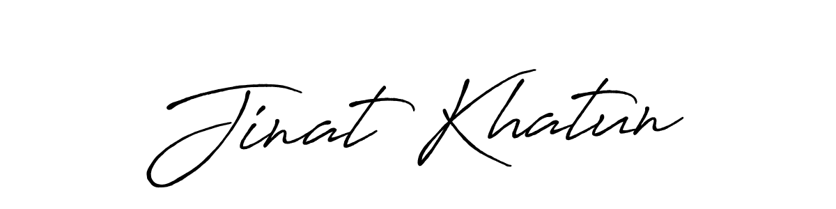 Also we have Jinat Khatun name is the best signature style. Create professional handwritten signature collection using Antro_Vectra_Bolder autograph style. Jinat Khatun signature style 7 images and pictures png