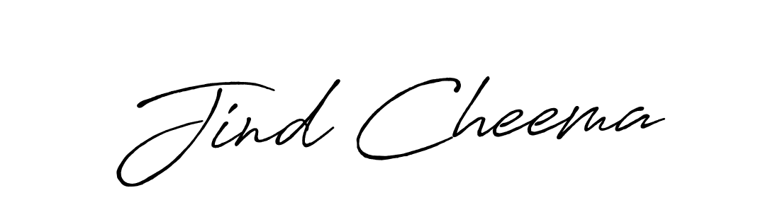 Design your own signature with our free online signature maker. With this signature software, you can create a handwritten (Antro_Vectra_Bolder) signature for name Jind Cheema. Jind Cheema signature style 7 images and pictures png