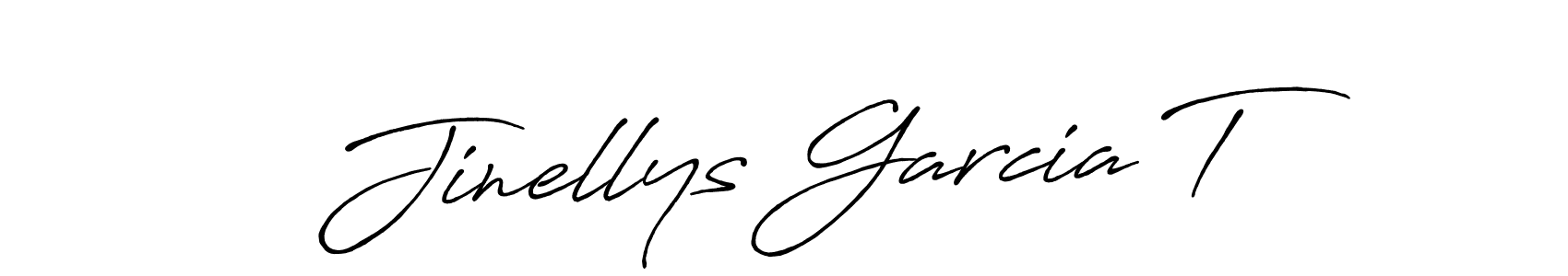 Make a beautiful signature design for name Jinellys Garcia T. With this signature (Antro_Vectra_Bolder) style, you can create a handwritten signature for free. Jinellys Garcia T signature style 7 images and pictures png