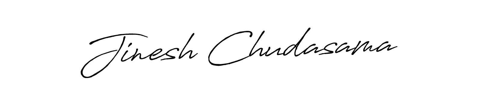 Antro_Vectra_Bolder is a professional signature style that is perfect for those who want to add a touch of class to their signature. It is also a great choice for those who want to make their signature more unique. Get Jinesh Chudasama name to fancy signature for free. Jinesh Chudasama signature style 7 images and pictures png